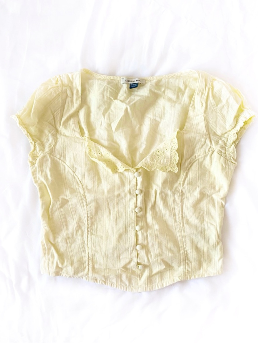 American Eagle Outfitters Yellow Top